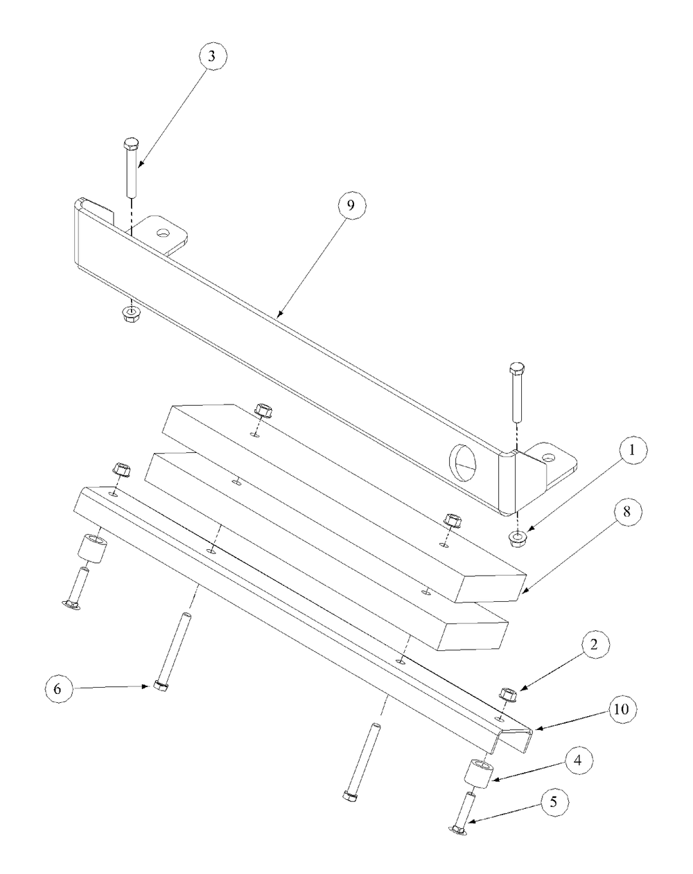 Rear Bumper Diagram and Parts List for M72-GN (53AB5FEZ750-28-HP)(2004) Cub Cadet Lawn Tractor